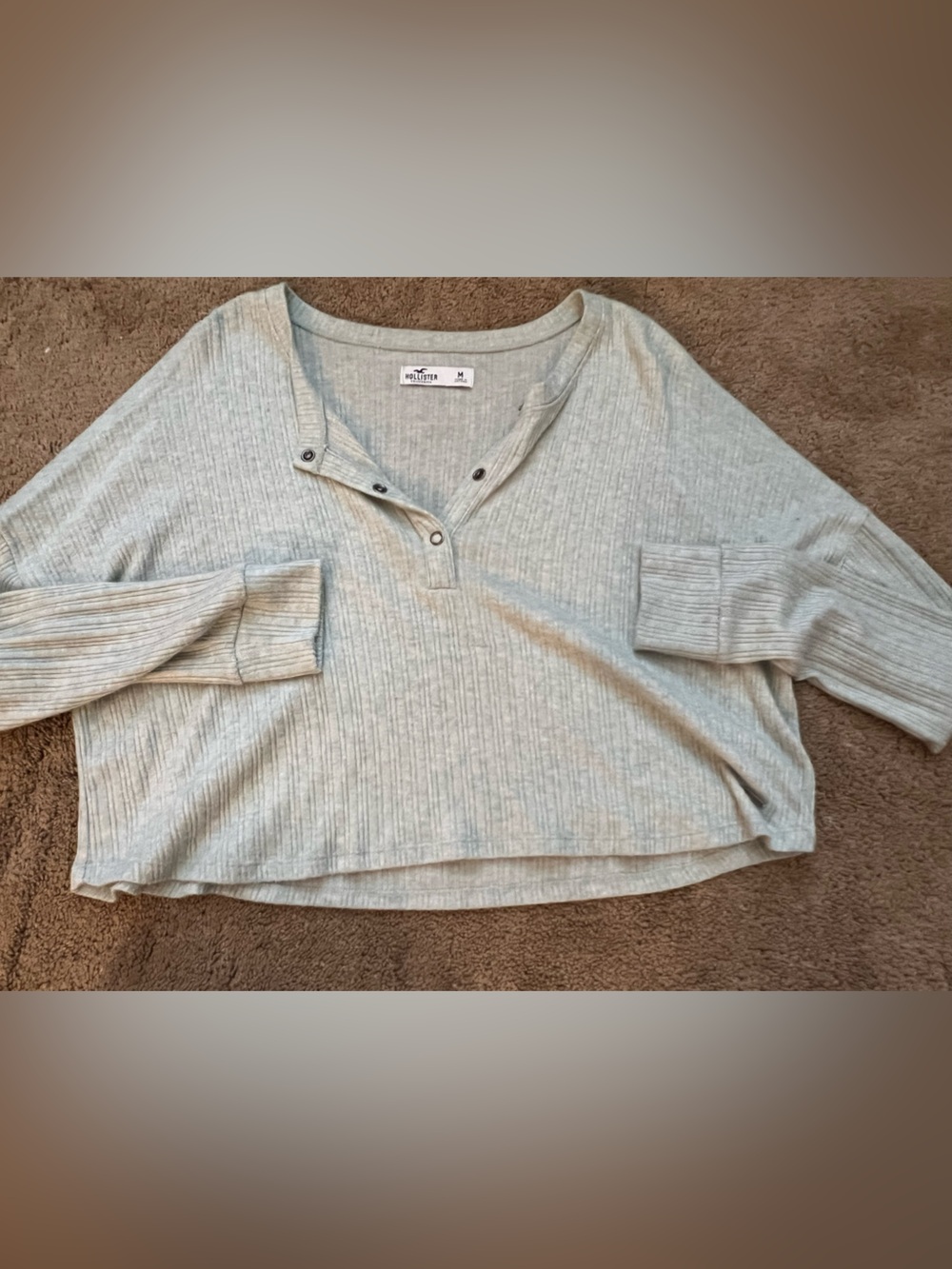 Hollister Henley Long Sleeve Top